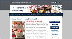 Desktop Screenshot of flavorsmagazine.com