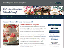 Tablet Screenshot of flavorsmagazine.com